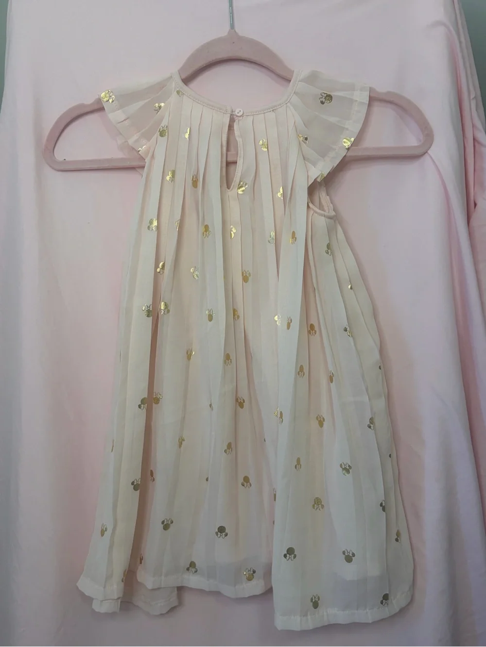 Disney Minnie Mouse Girls Chiffon Pleated Dress size 5T